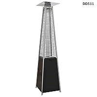 Εξωτερική θερμάστρα αερίου μαύρη τύπου "Pyramid" με ρόδες  - DD511